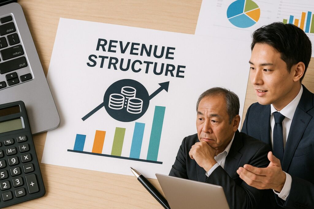 収益構造が見えるグラフ