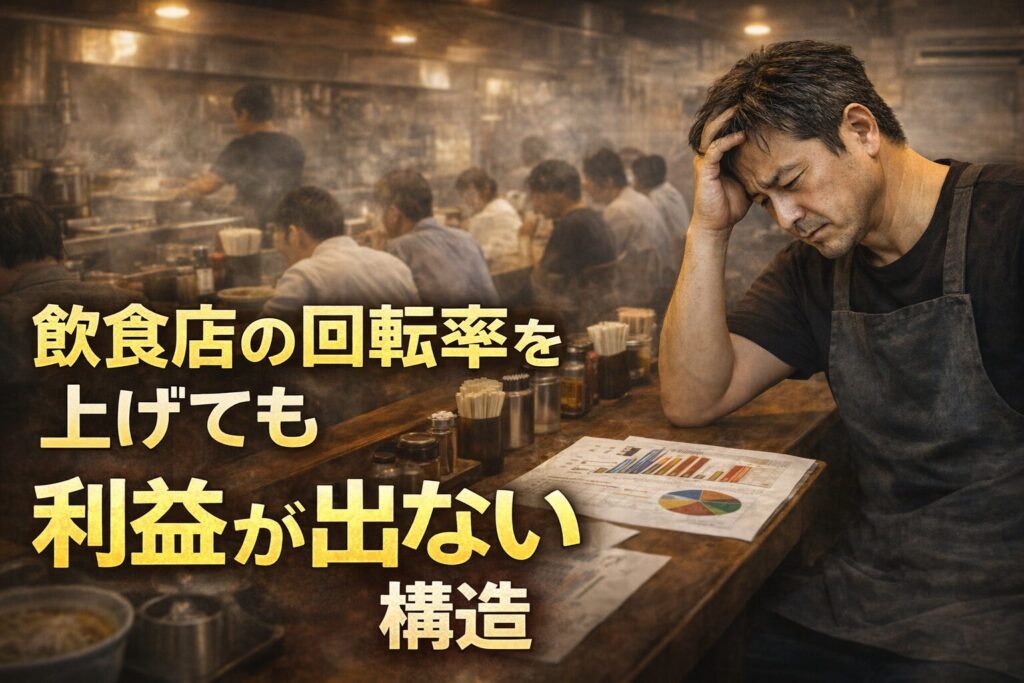 飲食店で回転率を上げても利益につながらない経営構造に悩むラーメン店経営者